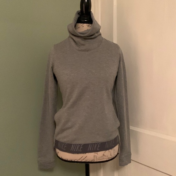 Nike Dri-Fit Gray Cowl/Turtleneck Sweatshirt - Picture 3 of 15